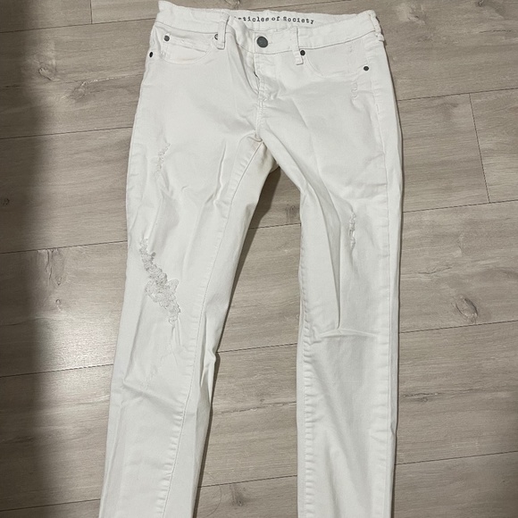 Articles of Society White Skinny Jeans Sz 28 - Picture 2 of 3